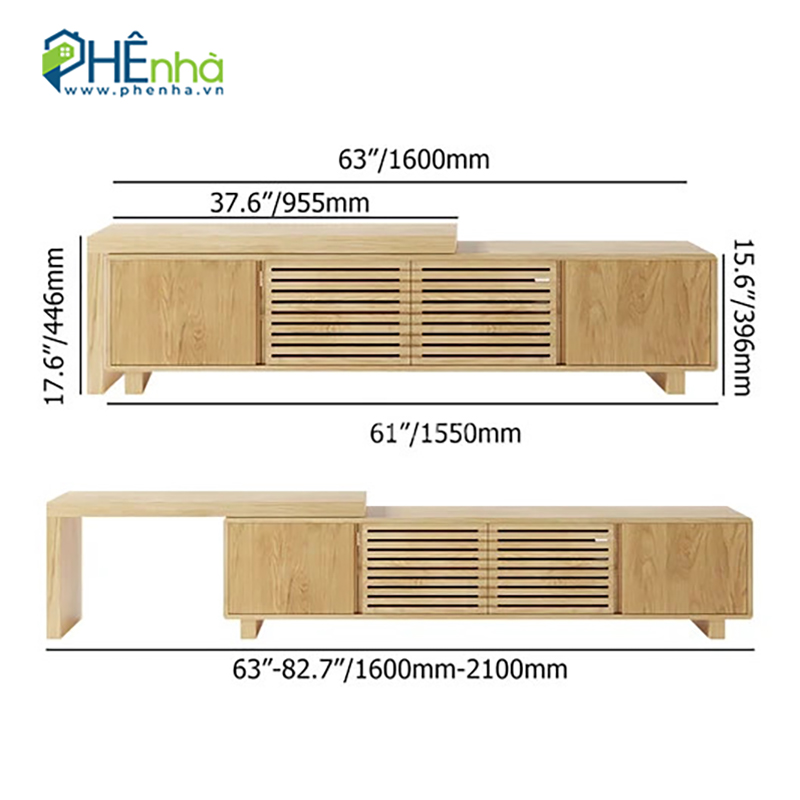 kích thước kệ tivi