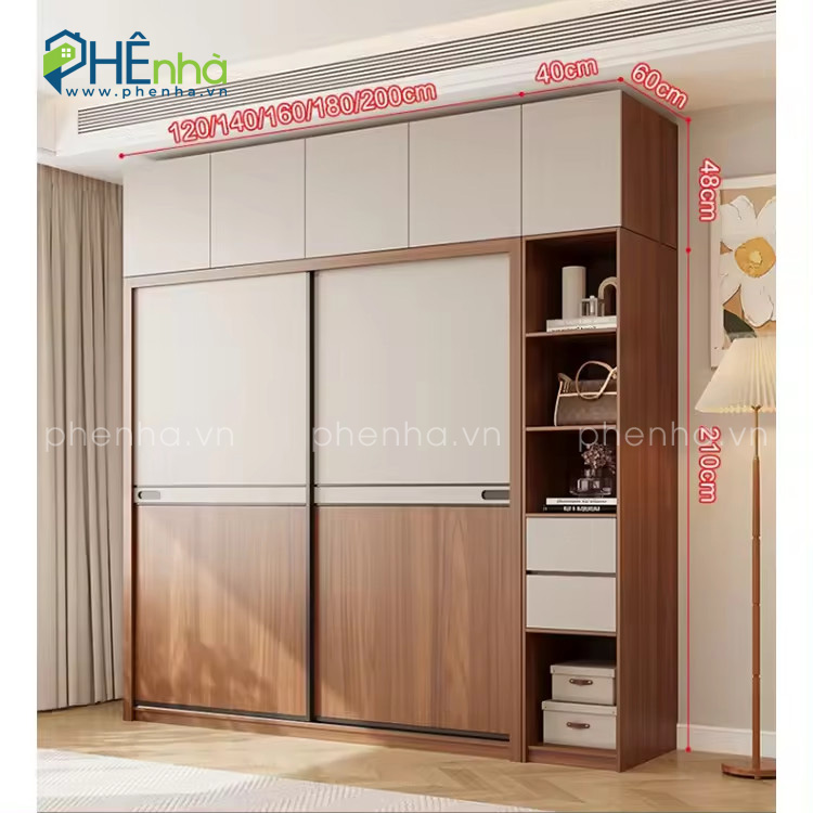 tủ quần áo kết hợp tủ đựng đồ 