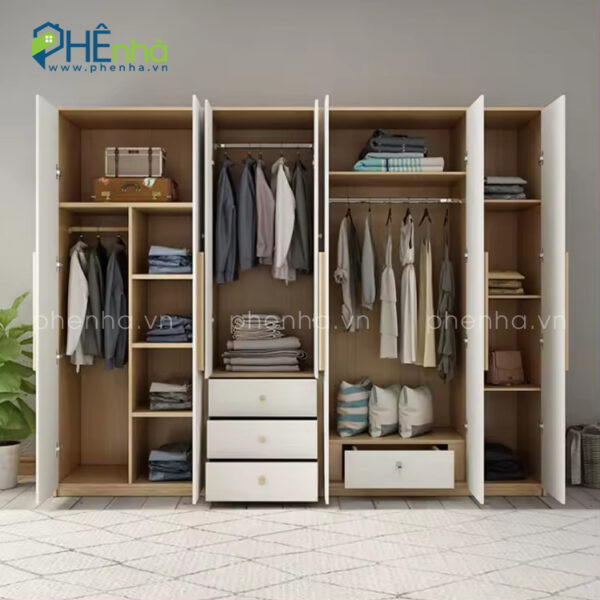 tủ quần áo 8 cánh cao cấp