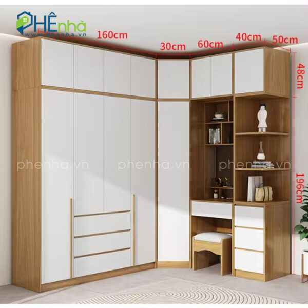 tủ quần áo đẹp gỗ mdf