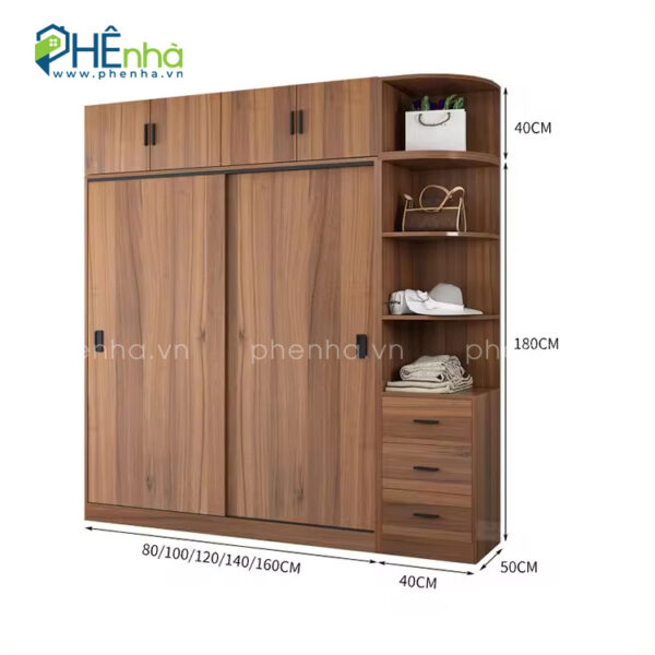 tủ quần áo gỗ công nghiệp