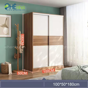 tủ quần áo cửa trượt 2 cánh