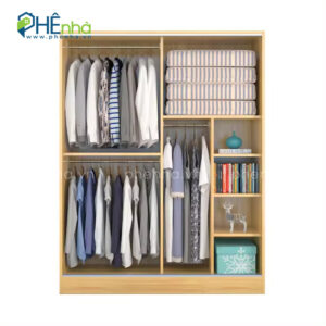 tủ quần áo cửa trượt gỗ mdf