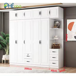 tủ quần áo mở quay