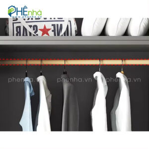 tủ quần áo kịch trần cửa quay 6 cánh