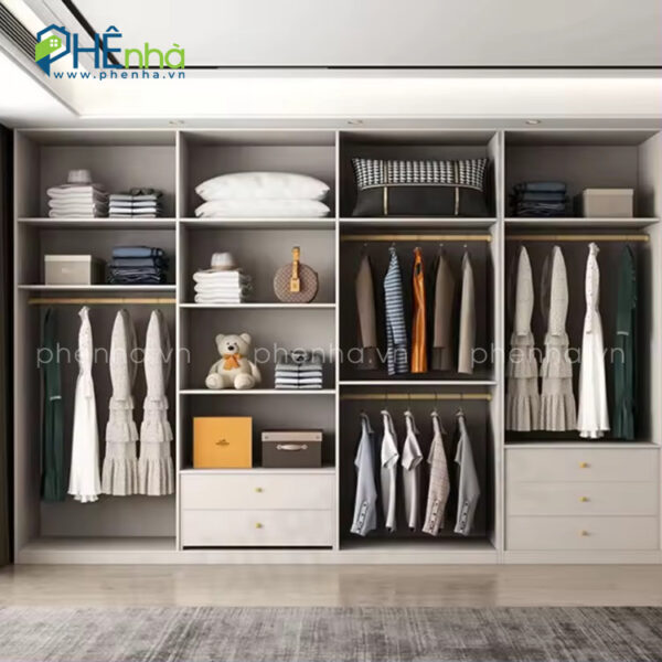 tủ quần áo 6 cánh hiện đại
