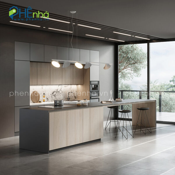 tủ bếp gỗ mdf