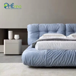 giường ngủ màu xanh