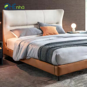 giường ngủ bọc da hiện đại