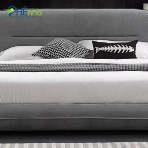 giường ngủ nỉ nhung hiện đại