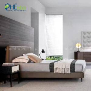 giường ngủ bọc da