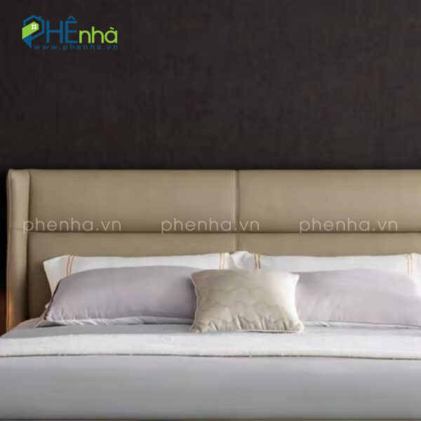 giường bọc da