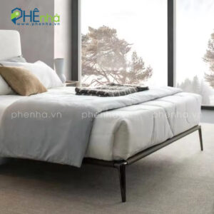 giường ngủ bọc nỉ nhỏ gọn