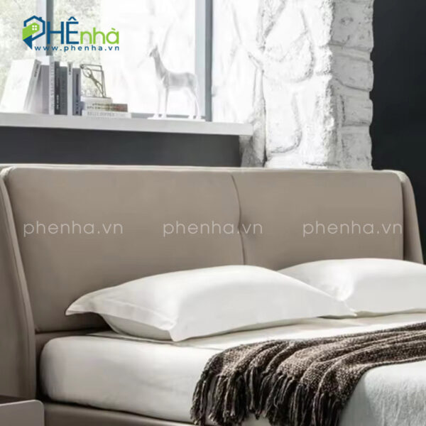 Giường ngủ đơn giản hiện đại bọc da - GN48 - Hình ảnh 6