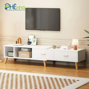 kệ tivi thông minh màu trắng