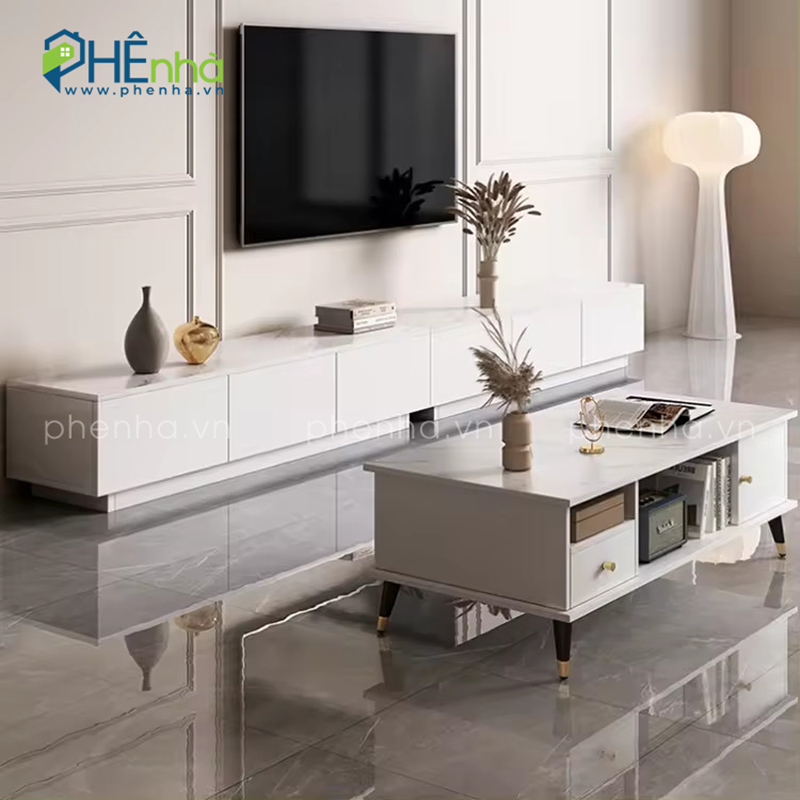 kệ tivi gắn sàn