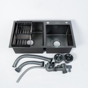 Chậu rửa 2 hố lệch SUS304 Fulco - FC-S01S