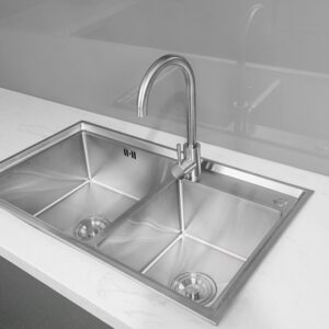 Chậu rửa 2 hố lệch SUS304 Fulco - FC-U7843 (8245)