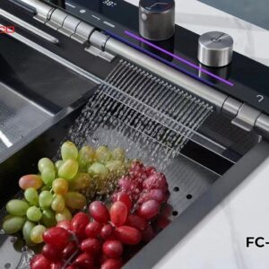 Bộ chậu vòi rửa một hố thác nước nano cao cấp Fulco - FC-E7546