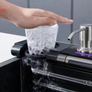 Bộ chậu vòi rửa một hố thác nước nano cao cấp Fulco - FC-E7546