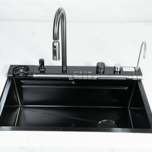 Bộ chậu vòi rửa một hố thác nước nano cao cấp Fulco - FC-E7546