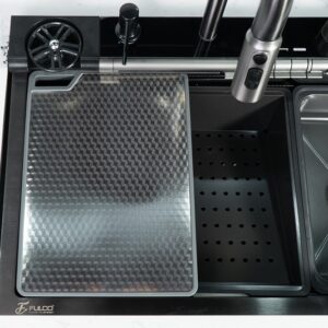 Bộ chậu vòi rửa một hố thác nước nano cao cấp Fulco - FC-E7546