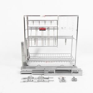 Giá đựng chai lọ dao thớt inox nan tròn Fulco (200mm) - FC08-01