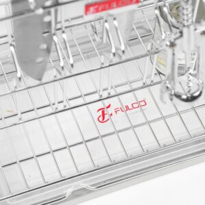 Giá đựng chai lọ dao thớt inox nan tròn Fulco (200mm) - FC08-01