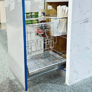 Giá đựng chai lọ dao thớt inox nan tròn Fulco (200mm) - FC08-01