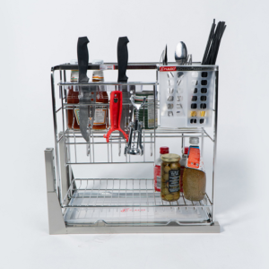 Giá đựng chai lọ dao thớt đa năng nan vuông Fulco - FC09-01