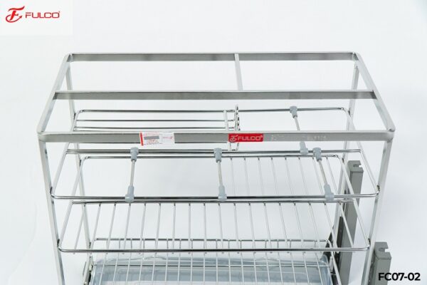 Giá đựng chai lọ dao thớt nan vuông Fulco (200mm) - FC07-02