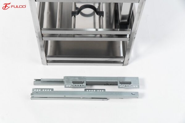 Giá đựng chai lọ dao thớt inox hộp Fulco (300mm) - FC17