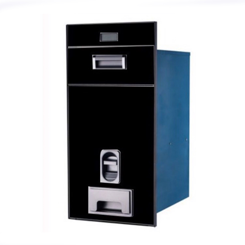 Thùng gạo mặt gương màu đen