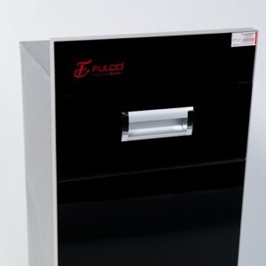 Thùng gạo mặt gương màu đen Fulco - FC33