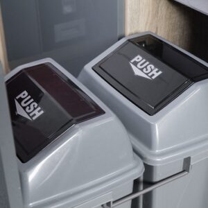 Thùng rác đôi gắn cánh ray giảm chấn Fulco - FC202