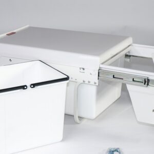 Thùng rác đôi gắn cánh có giảm chấn Fulco (400mm) - FC48