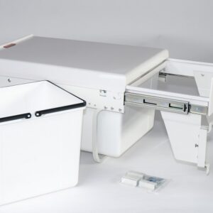 Thùng rác đôi gắn cánh có giảm chấn Fulco (400mm) - FC48