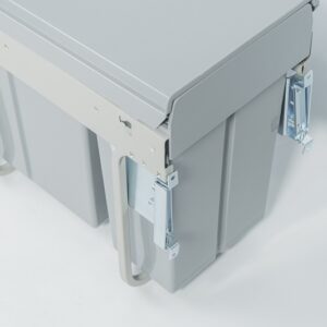 Thùng rác đôi gắn cánh có giảm chấn Fulco (400mm) - FC48