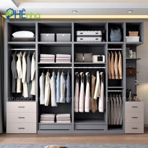 tủ quần áo nhiều ngăn
