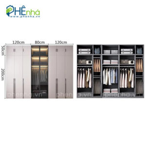 mẫu tủ quần áo cao cấp