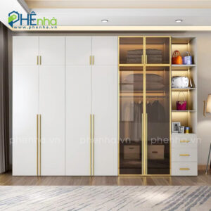 tủ quần áo gỗ MDF cốt xanh An Cường