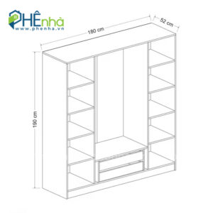 kích thước tủ quần áo
