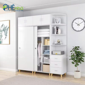 tủ quần áo màu trắng