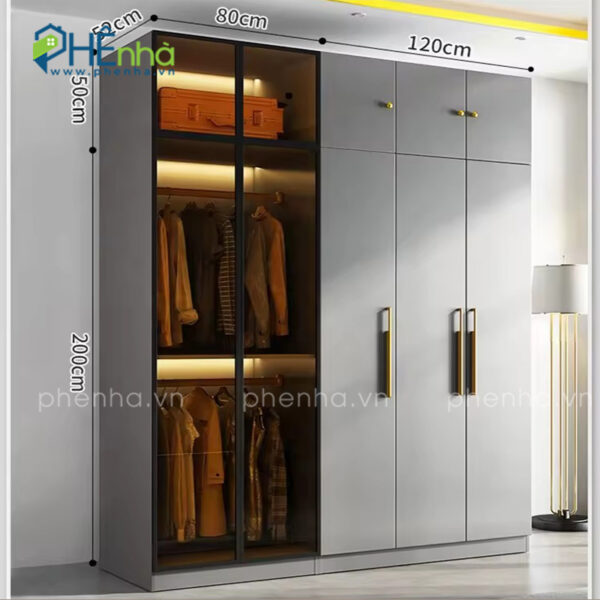 tủ quần áo cánh kính