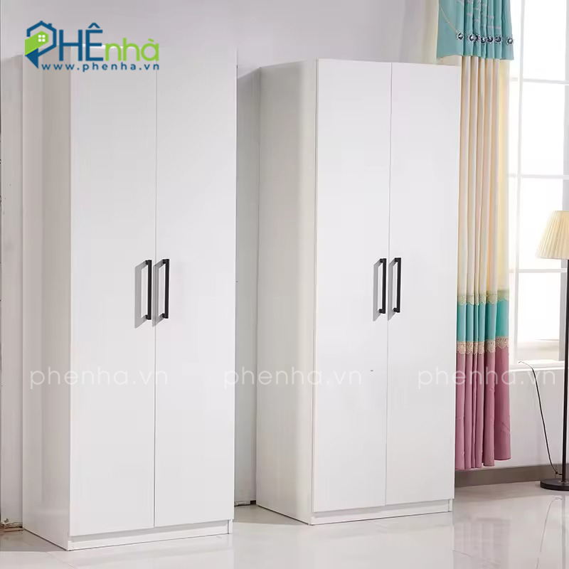 tủ quần áo màu trắng tinh tế