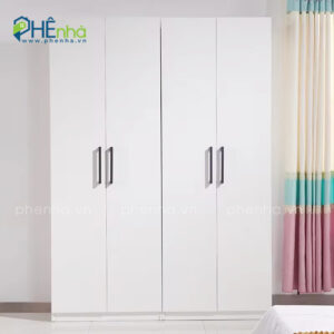 tủ quần áo màu trắng