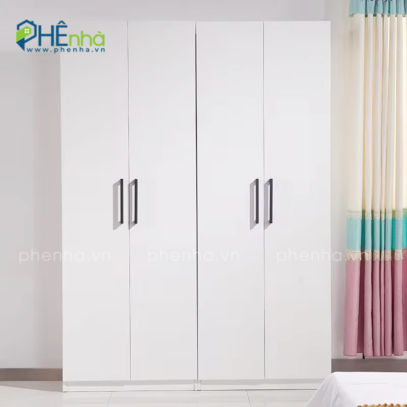 tủ quần áo màu trắng