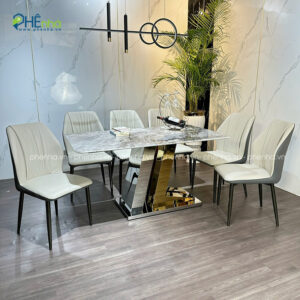 bo ban an 6 ghe boc da mat da thach anh ba26 2