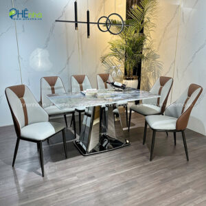 bo ban an 6 ghe hien dai boc da microfiber ba06 4