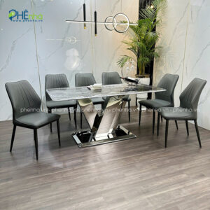 bo ban an mat da nhap khau 6 ghe hien dai ba25 6